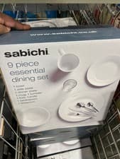 Image of Sabichi 9 Piece Essential Dining Set Porcelain - Dinner Plates And Crockery