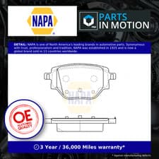 Image of Brake Pads Set fits PEUGEOT 208 Mk2 1.5D Rear 2019 on NAPA 1681449980 Quality