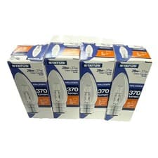 Image of 4 X Status 28W = 37W BC Bayonet Cap B22 Halogen Clear Candle Bulb Dimmable