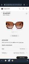 Image of Burberry Sunglasses BE4345 331613 Light Havana Brown Gradient