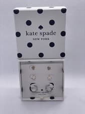 Image of KATE SPADE EARRINGS 3 EARRING SET BNIB BRAND NEW WITH TAGS CREAM MULTI