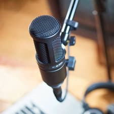 Image of Audio Technica AT-2020 Cardioid Condenser Microphone for Studio - AT2020 XLR
