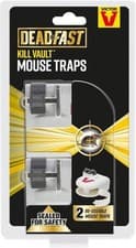 Image of Deadfast Kill Vault Mouse Traps Quick Humane Rodent Pest Control Set 2 Reusable