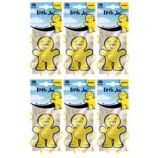 Image of 6 x Little 2D Joe Scents 2D Hanging Car Air Freshener Freshner - Vanilla