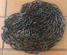Image of Strong 5mm x 9.6 m Length HEAVY DUTY Black Plated Welded Chain Security Lock