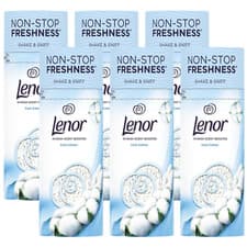 Image of Lenor In Wash Scent Booster Cool Cotton Non Stop Long Lasting Freshness 176g x6