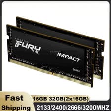 Image of FURY IMPACT DDR4 RAM 16GB 32GB(2x16GB) 2133/2400/2666/3200 Laptop Memory SODIMM
