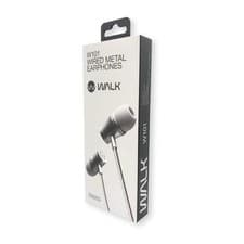 Image of Walk Audio W101 Wired Silver Metal Earphones