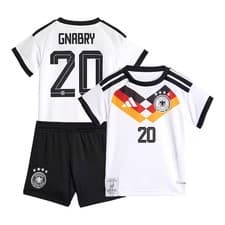 Image of Germany National Team adidas Home Baby Kit 2026 with Gnabry 20 printing