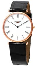 Image of Longines La Grand Classique Rose Gold PVD Leather Womens Watch L4.709.1.21.2