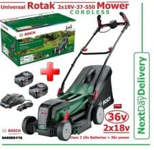 Image of BOSCH UniversalROTAK 2x18v(36v)-37-550 Mower 06008B9E70 4059952641898 ZTM