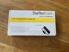Image of StarTech 4-Port SuperSpeed USB 3.0 Portable Hub Black
