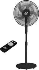 Image of 16 Inch Pedestal Fan with Remote Control - 40W Oscillating Standing Floor Fan wi