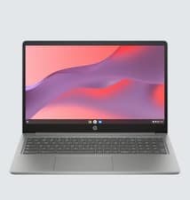 Image of HP Chromebook 15a-nb0006na Laptop Intel N100 4GB RAM 128GB 15.6” Full HD Silver