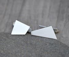 Image of Quadrilateral Cufflinks in Sterling Silver, Brand New