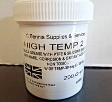Image of 200 gram PTFE SILICONE GREASE  Plastic safe low friction High Temp translucent