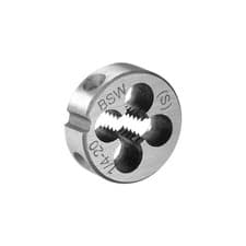 Image of 1/4-20 BSW Round Die Machine Thread Threading Die 0.8" OD Alloy Steel
