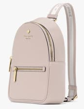 Image of Kate Spade Emma Beige Pebbled Leather Small Backpack Bag KK073 NWT $379 Retail