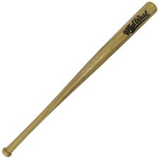 Image of 34 Inch Natural Wood Slugger Baseball Bat - Premium Comfort Batting Stick