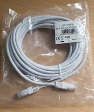 Image of 5mtr CAT5e white PVC ethernet cable URT-605W new sealed