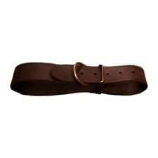 Image of ANCOL LEATHER COLLAR DARK BROWN 45-54 CM SIZE 6
