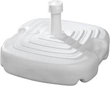 Image of 20L White Anthracite Garden Patio Plastic Umbrella Stand Sun Shade Parasol Base
