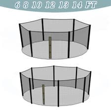 Image of Trampoline Replacement Safety Net Enclosure 6 8 10 12 13 14FT Surround Netting