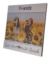 Image of Personalised Friends 6" x 4" Photo Frame, Any Message Engraved