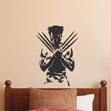 Image of X Men Wall Decal Wolverine Wall Mural Vinyl Removable Superhero Design, s99