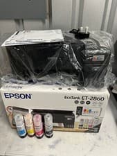 Image of Epson EcoTank ET-2860 All-in-One Wireless Inkjet Printer w/ Ink - Black