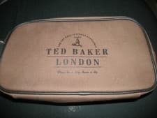 Image of TED BAKER LONDON SPORTS BAG TRAVEL TOILETRY WASH BAG ZIP CLOSURE new with tags