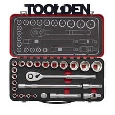 Image of Sealey AK7924 Socket Set 1/2" Sq Drive (24 Pieces)