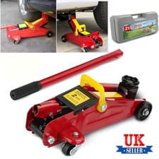 Image of 2 Ton Tonne Hydraulic Trolley Floor Jack With Plastic Storage Carry Case Car Van