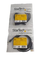 Image of 2 x StarTech Mini DisplayPort to DisplayPort Adapter Cable M/M 2m/6.5ft Blk New