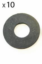 Image of 10 x Fill Hose Inlet Pipe Washer 6mm outer x 11.5mm inner diameters 2mm Thick