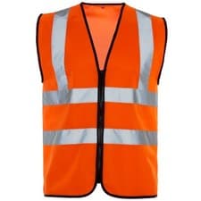 Image of Hi Vis Vest Yellow Orange Red High Viz Visibility Waistcoat Safety Lot EN 20471