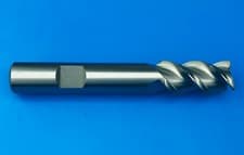 Image of 14mm HSS-Co8 3 Flute 50° Helix Short End Mill with Flatted Shank