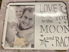 Image of 'Light Up' Photo Frame 'Love You to the Moon' (Switch- Led - uses Batteries)