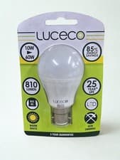Image of LUCECO LED GLS 60W BC/B22 Warm White Non Dimmable
