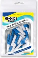 Image of Icon Optim 0.6mm Blue Standard Interdental Brushes - Pack Of 25