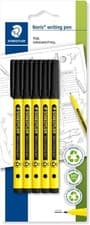 Image of STAEDTLER Noris - Handwriting Pen - Black - Pack of 5, 307-9 BK5