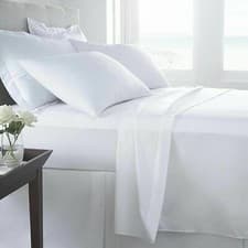 Image of Fitted Sheet 400 Thread Count Egyptian Cotton Sateen 40cm Extra Deep Bed Sheet