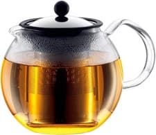 Image of Bodum Assam Tea Press 1.0 L/34 oz with Stainless Steel Filter Glass Teapot