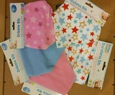 Image of 2pcs BABY BANDANA BIBS DRIBBLE DRY TODDLER 100% COTTON BOYS GIRLS NEWBORN