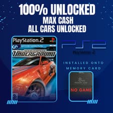 Image of Need For Speed Underground 1 Save PS2 Memory Card Unlocked 100% Completed Saves