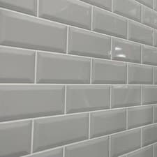 Image of Metrolite Bevelled Edge Brick Effect Tile Samples Ceramic Wall Tiles