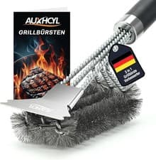 Image of BBQ Brush, 3-in-1 Grill Brush with Scraper, Bristles and Extra long Handle BBQ