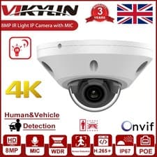Image of Vikylin 4K 8MP IP Camera IR POE 2 Way Audio Security Speed Dome Motion Detection