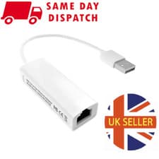Image of USB 2.0 to Fast Ethernet 100/ 10Mbps RJ45 Network LAN Adapter Card Dongle UK