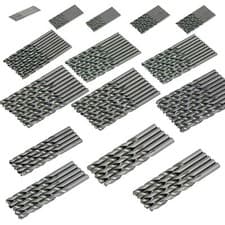 Image of Metal Hss Metric Drill Bits Set 10pc / 5pc Packs 1.5 To 13mm For Steel & Wood